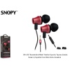 Snopy SN-J02 Thunderbird Mobil Telefon Uyumlu  Kulak içi Siyah-kırmızı Mikrofonlu Kulaklık