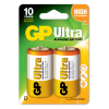 GP G-Tech LR20 Büyük Boy Ultra Alkalin Pil 2li Paket GP13AU-U2 D Boy
