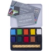 Cretacolor Aqua Brique Metal Kutu 10 Renk (Profesyonel Tablet Sulu Boya) 415 10