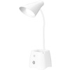 S-link SL-M9002 Usb Destekli Paslanmaz Çelik Beyaz Masa Üstü 12 SMD Ledli Okuma Lambası