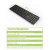 Acer OAK-920 Siyah Kablosuz Klavye 2.4Ghz Caps Lock (Smart Tv- Wifi)