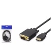 HADRON HDX7795 HDMI TO VGA KABLO PVC 120HZ 1080P 1.8M SİYAH