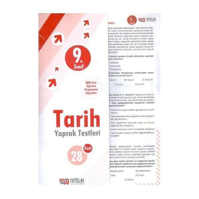 Nitelik Yaprak Test 9.Sınıf Tarih