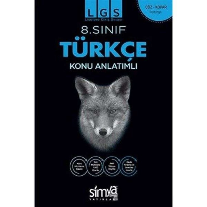 Simya Yayınları 8.Sınıf Türkçe Konu Anlatımlı