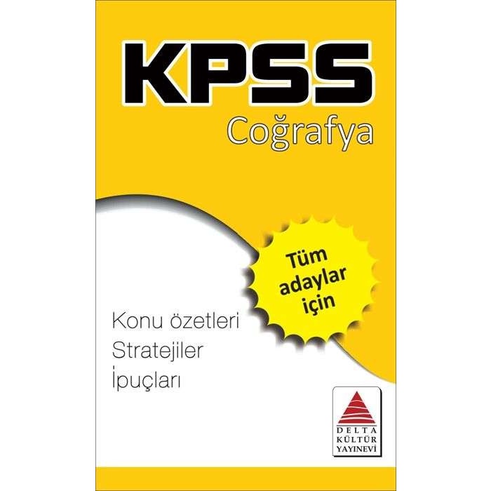 Delta Kültür Yayınları Kpss Coğrafya Strateji Kartları
