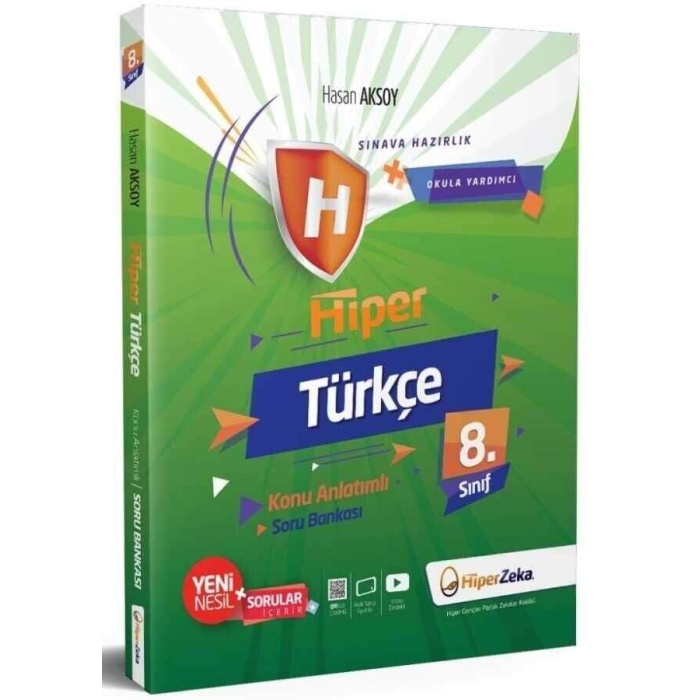 Hiperzeka Yayınları 8. Sınıf Türkçe Konu Anlatımlı Soru Bankası