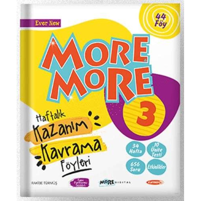 Kurmay Yayınları 3. Sınıf More & More English Haftalık Kazanım Kavra