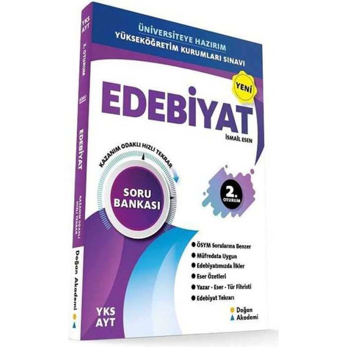Doğanak Yayınları Ayt Edebiyat Soru Bankası Orta Ve İleri Düzey
