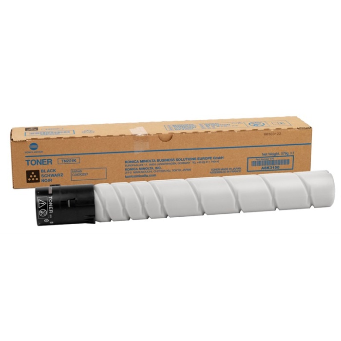 Konica Minolta TN-221K Black Siyah Orjinal Fotokopi Toneri Bizhup C227-287-367 24.000 Sayfa