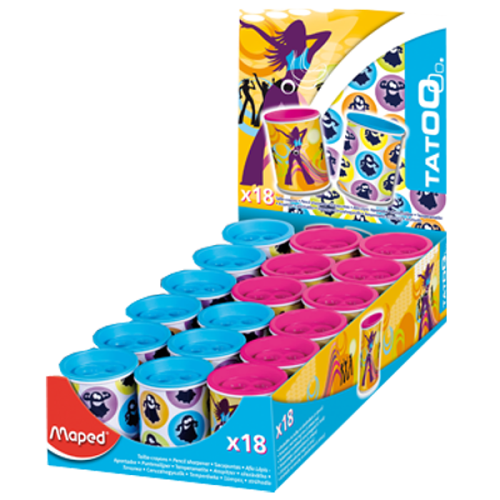 Maped Kalemtıraş Canette Tatoo Metal Hazneli Çiftli 18 Lİ 044111