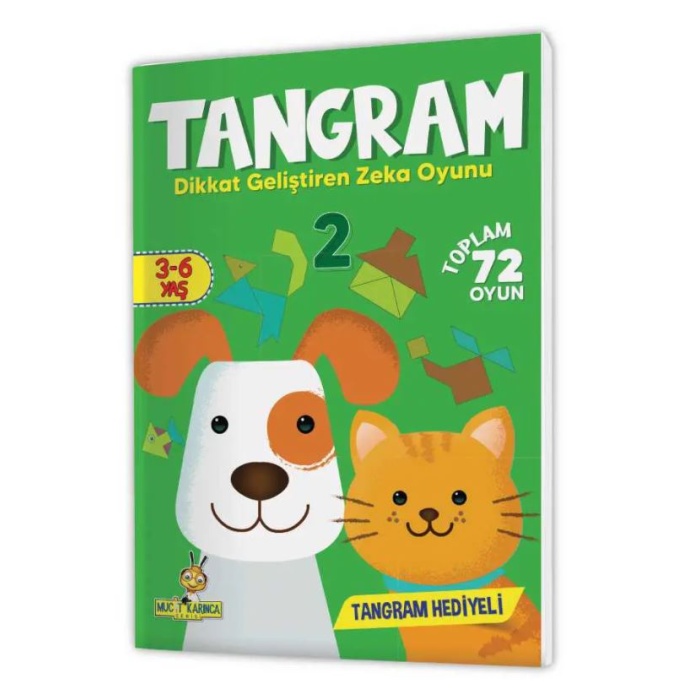 Yükselen Zeka 3-6 Yaş Tangram Dikkat Geliştirme Seti
