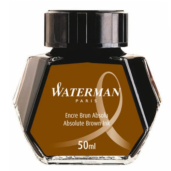 Waterman Dolma Kalem Mürekkebi Cam Şişede 50 ML Kahve S0110830