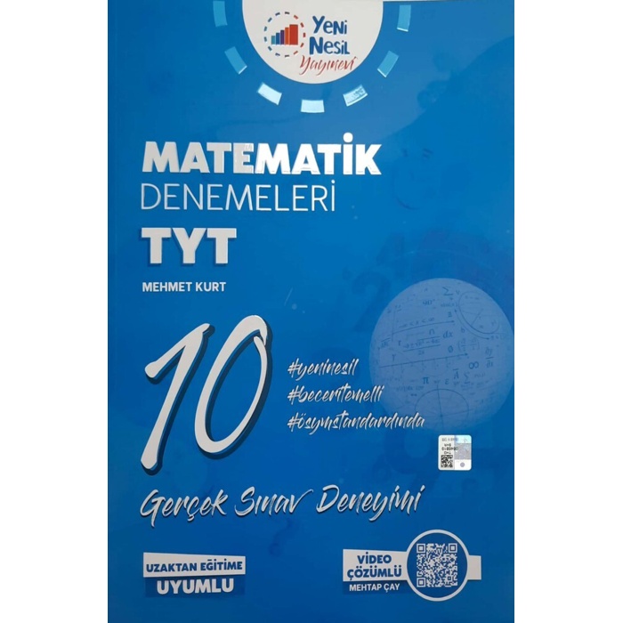 Yeni Nesil  Yayınları Yks Tyt Matematik 10 Deneme Sınavı *Yeni*