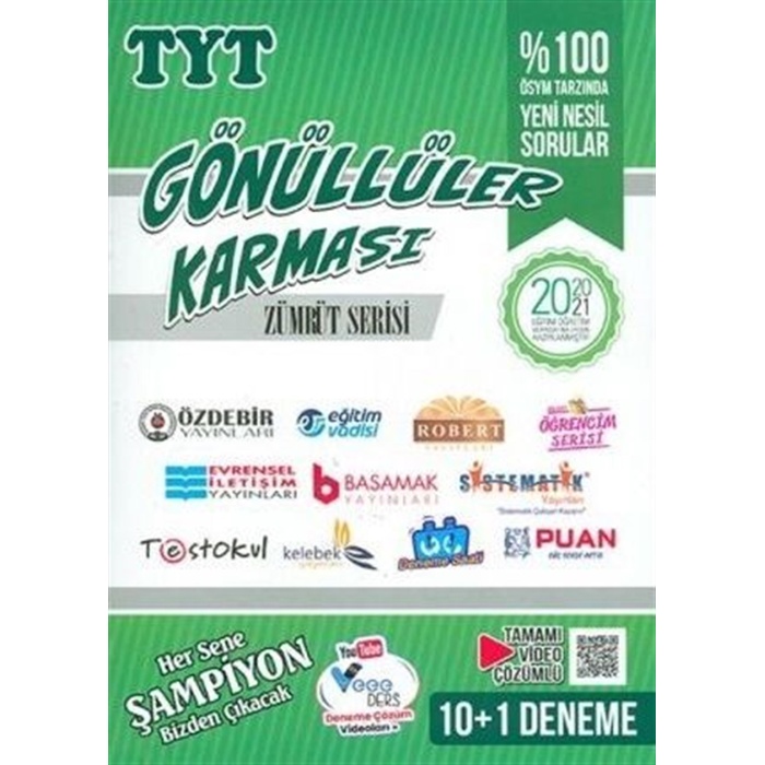 Gönüllüler Karması 10+1 Tyt Zümrüt Serisi