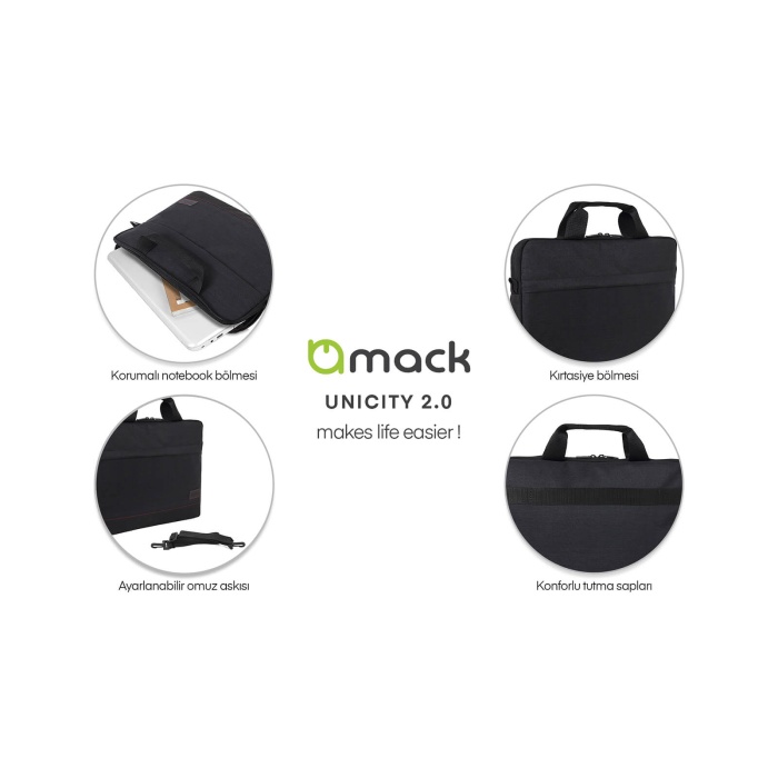 Mack Mcc-401 Siyah 14.1 Unıcıty 2.0 Notebook Çantası