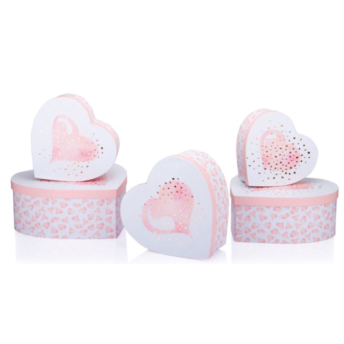 Gıpta Hediye Kutusu Valentınes Day Grata Kalp 5 Li Bx0694