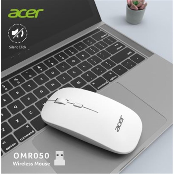 Acer Omr050 Beyaz Kablosuz Sessiz Tuşlu  Mouse 1000-1200-1600 DPI