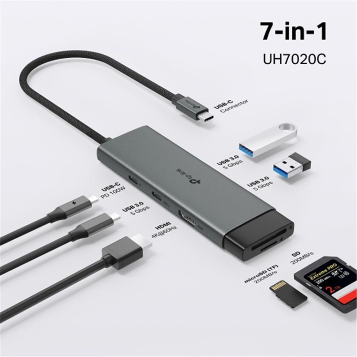 Tp-Link UH7020C USB Type C Docking Station 7 Port ( USB-C PD + USB C + HDMI + USB 3.0 X2 )