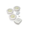 Led Işık Kablosuz Uzaktan Kumandalı Led Ampul Seti 3lü Set