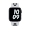 Apple Watch 6 5 4 3 2 SE Nike Serisi 42mm-44mm Delikli Silikon Spor Kordon-Beyaz