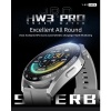 Hw3 Pro NFC Sesli Asistan  Çağrı Özellikli Yuvarlak Tasarım Spor  Akıllı Saat