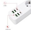 3000W USB güç şeridi aşırı yük koruması ile 4USB 2 type-C şarj cihazı Hub 2m uzatma kablosu