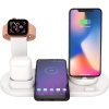 Kablosuz Şarj Cihazı Standı, Apple Watch Airpodlar için 6sı 1 Arada Çok İşlevli Kablosuz Şarj İstasyonu Yuvası,  (Beyaz)  Kablosuz Şarj Cihazı