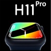 H11 Pro akıllı saat serisi 8 yeni kablosuz şarj Bluetooth çağrı  NFC Akıllı Saat