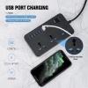 2 metre kablo 3 güç soketl,  6 usb bağlantı noktalı uzatma kablosu