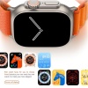 Yeni hw68 ultra aktif pusula barometreli  49 mm  2.1 inç HD ekran NFC akıllı saat çift kordon