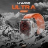 Yeni hw68 ultra aktif pusula barometreli  49 mm  2.1 inç HD ekran NFC akıllı saat çift kordon
