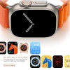 Yeni hw68 ultra aktif pusula barometreli  49 mm  2.1 inç HD ekran NFC akıllı saat çift kordon