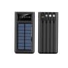 Güneş Enerjili fener Özellikli 10000 Mah Solar Powerbank Dahili Kablolu