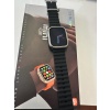 M9 Ultra Mini akıllı saat  41mm NFC k 1.7 inç serisi Ultra8- siyah -gri kordon