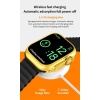 Yeni Ultra Gold rengi  serisi 9 nfc gps 49mm Çift Kordonlu Akıllı Saat