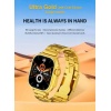 Yeni Ultra Gold rengi  serisi 9 nfc gps 49mm Çift Kordonlu Akıllı Saat