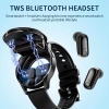 Yeni 2 in 1 smart sports  2si 1 Arada  Bluetooth Kulaklıklı Akıllı Saat- Gt 5