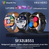 Yeni 2023 HK4 Hero  AMOLED 1.5 inç Ekranlı Çift Kordonlu Akıllı Saat