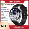 Yeni 2023 HK4 Hero  AMOLED 1.5 inç Ekranlı Çift Kordonlu Akıllı Saat