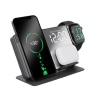 3 in 1 kablosuz charging stand wireless charger +Alarm