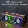 Şeffaf Kablosuz Bluetooth Taşınabilir Mini bluetooth Hoparlör Rgb Işıklı