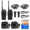 BF-888S Uhf  2 Adet 400-470MHZ Fm Alıcı-Verici  Telsiz Set Takım  2 adet Siyah Telsiz