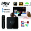 M98 PRO Android 10.0 akıllı TV kutusu 2gb 16gb 4k 3d WIFI Android 10 Andriod TV Box