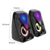 Rgb Led Işıklı Usb Kablolu Bilgisayar İçin Hoparlör