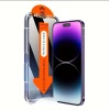 İphone 16 Pro İçin Kolay Kurulum Aparatlı Temperli Ekran Koruyucu Film PRİVACY