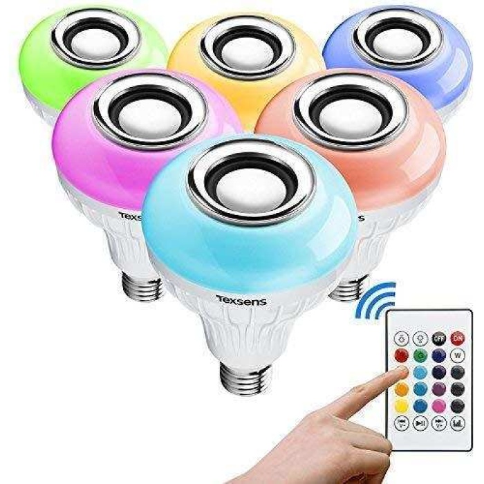 Bluetooth Hoparlör LED Ampul Tuşları Uzaktan Kumanda ile Lamba Değiştirme
