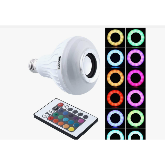 Bluetooth Hoparlör LED Ampul Tuşları Uzaktan Kumanda ile Lamba Değiştirme