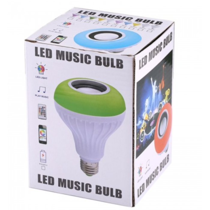 Bluetooth Hoparlör LED Ampul Tuşları Uzaktan Kumanda ile Lamba Değiştirme