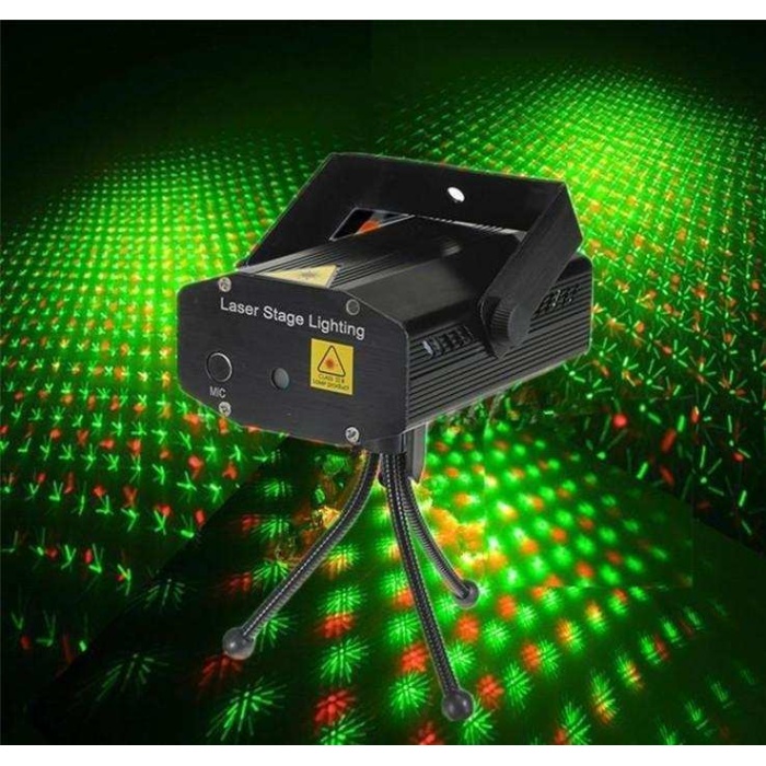 Adaptörlü Mini Laser Sahne Işığı