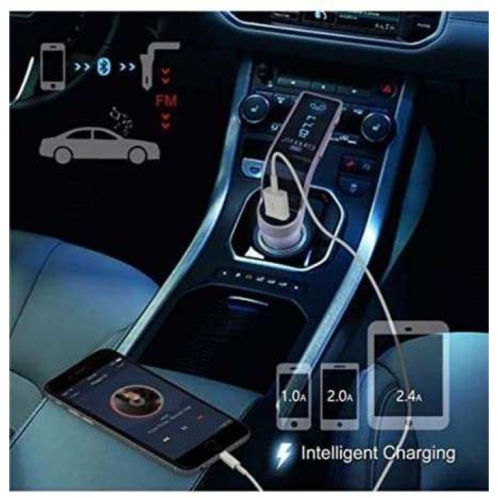 Cars7 Bluetooth 4.0 Araç Kiti Çakmaklık MP3 FM Transmitter